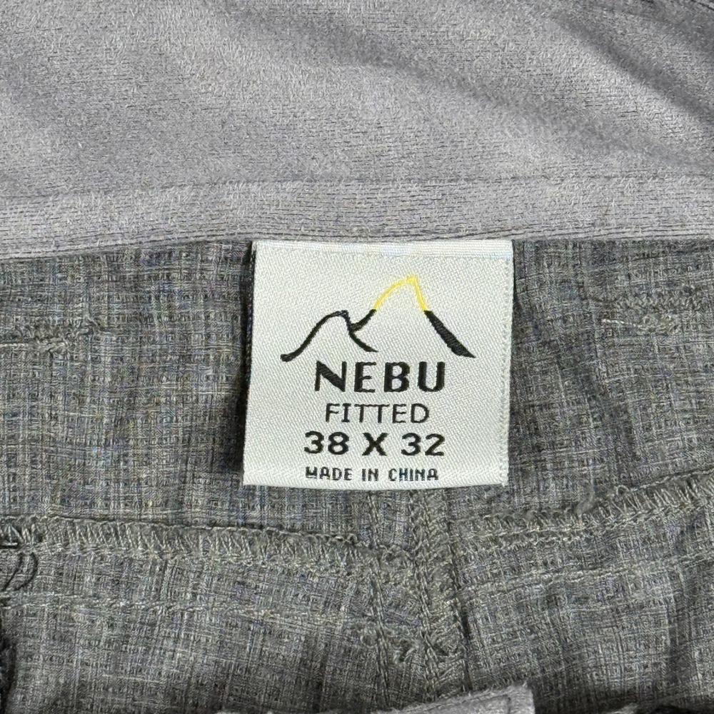 Nebu Fitted B-52 Mens Gray Hiking Pants Lightweight Travel Outdoor Size 38x32 - Picture 12 of 16